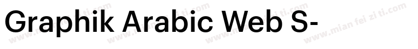 Graphik Arabic Web S字体转换